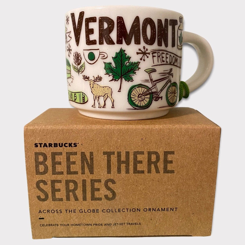Starbucks Been There Series 2oz Ornament Mug Mini Cup - Vermont VT